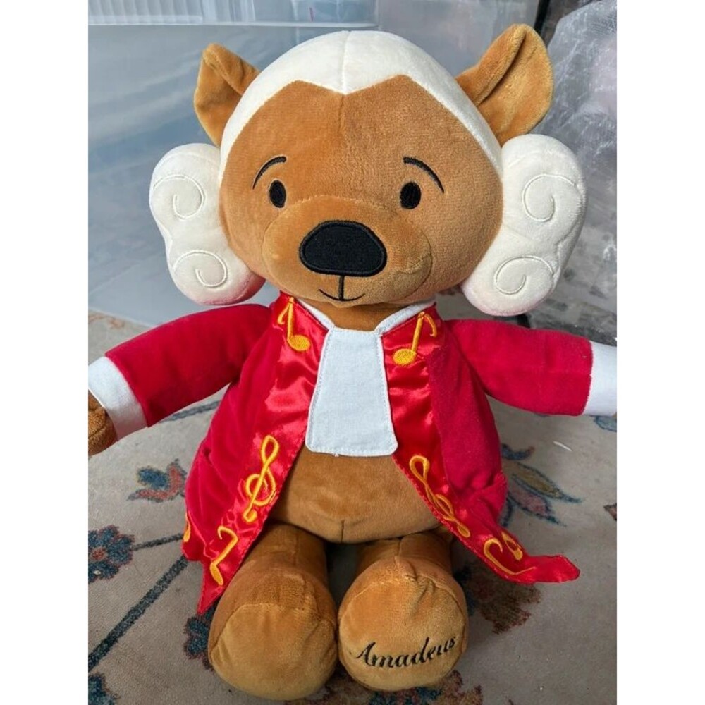 Vesego Amadeus Mozart Virtuoso Musical Bear Plush Classical Music